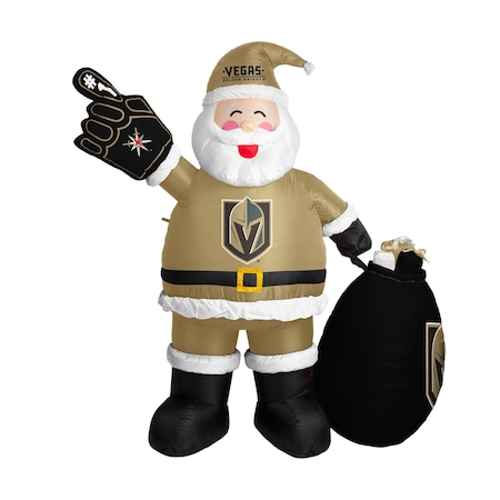 Logo Brands Vegas Golden Knights Inflatable Santa 874-100-S